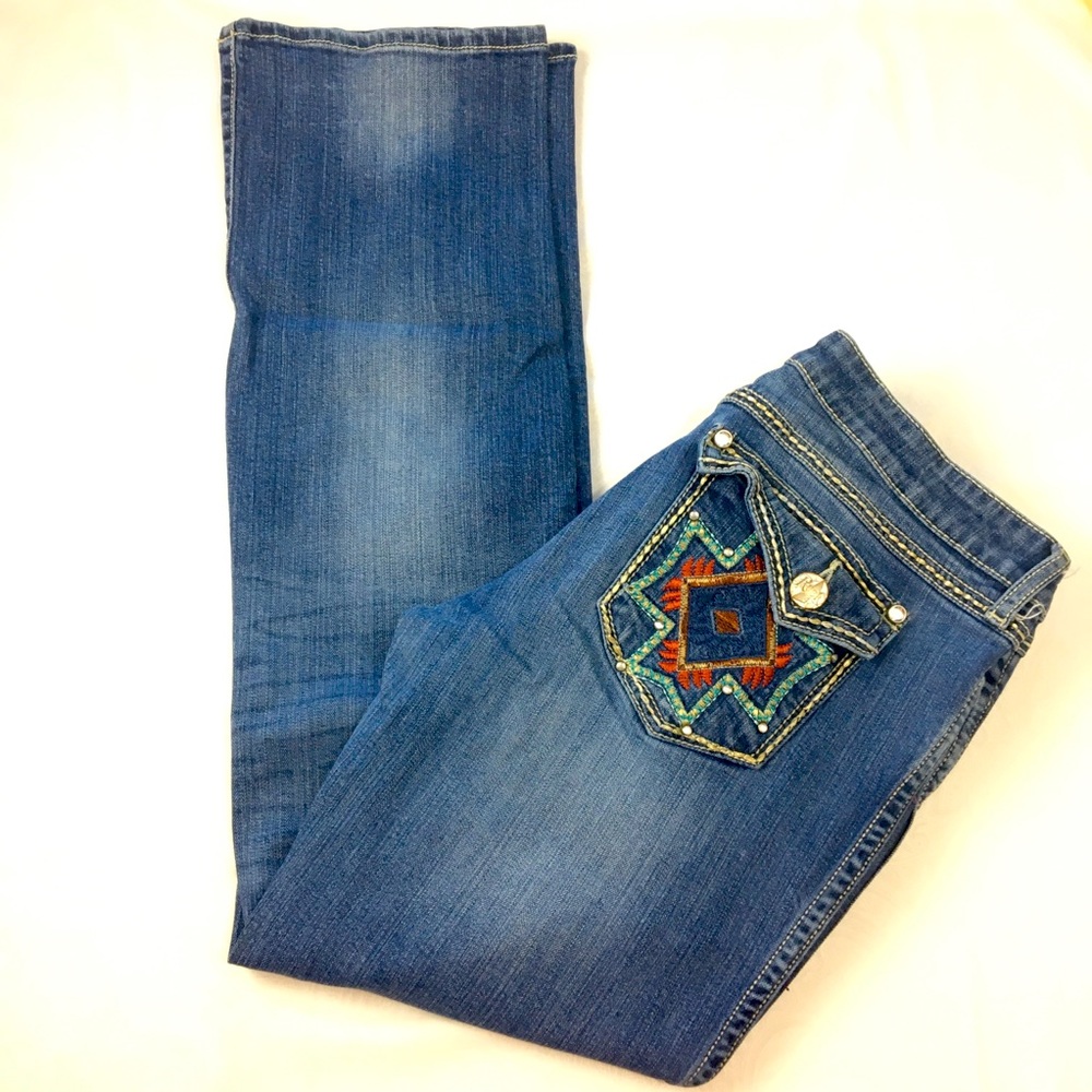 Rock Wrangler, Blue bootcut Jeans Size 11